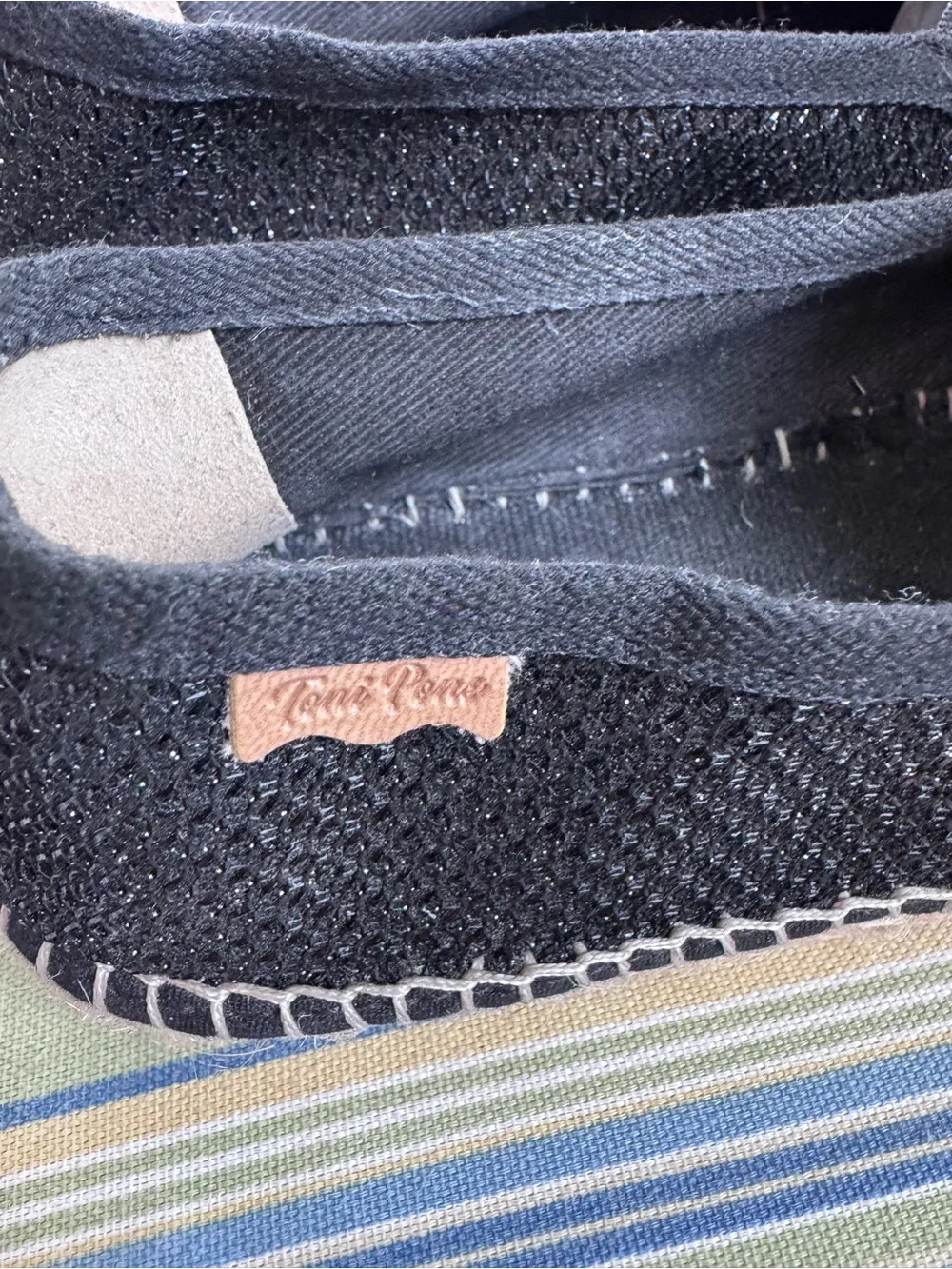 Toni Pons Metallic Black Women’s Espadrille